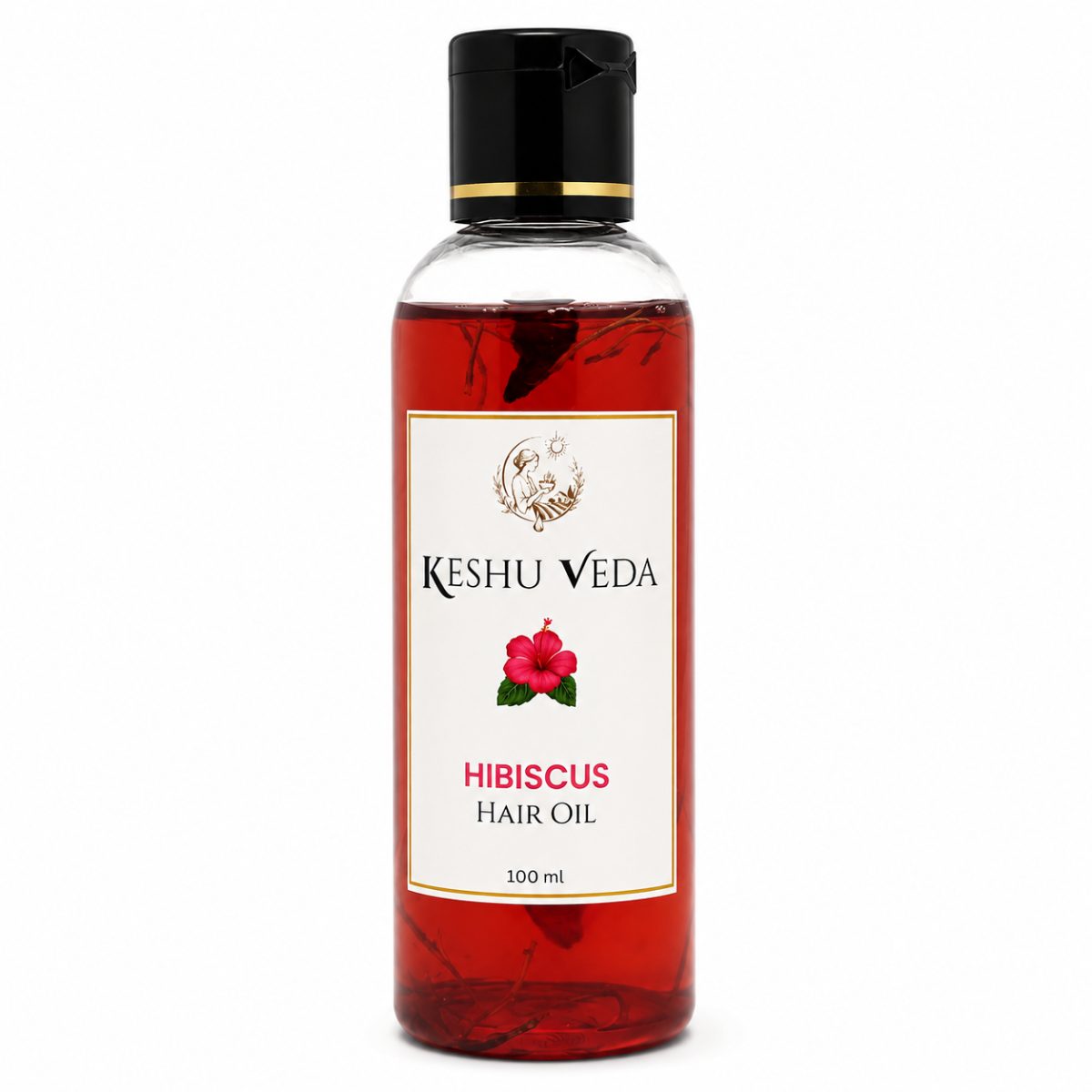 Hibiscus Hair Oil — Ayurvedic hair-oil bottle