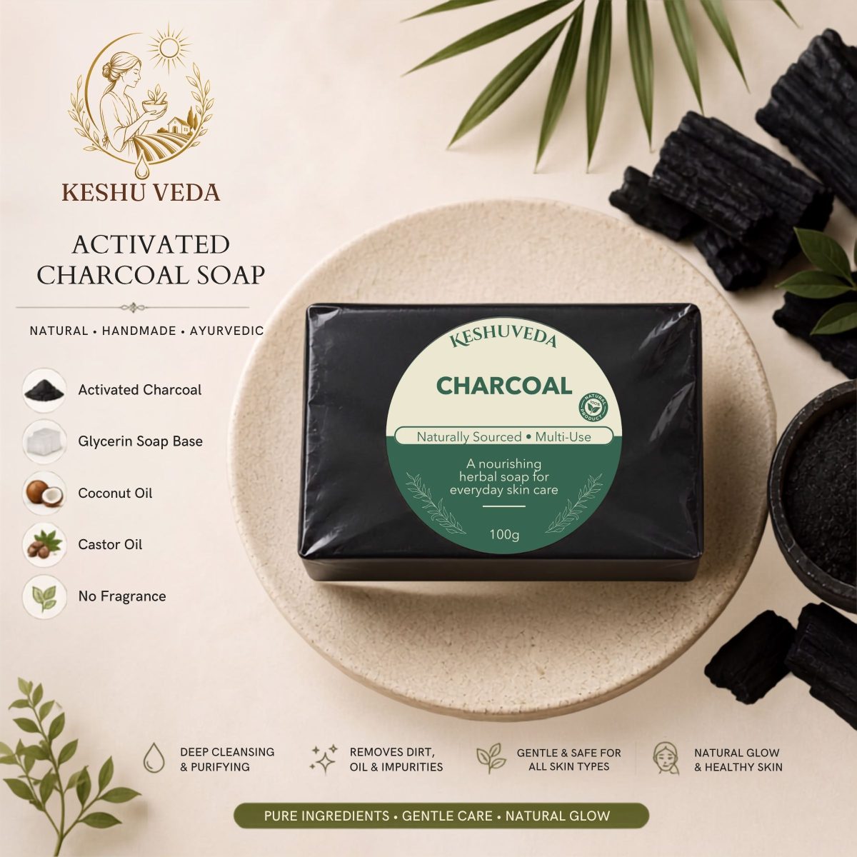 Activated Charcoal Soap — main product photo