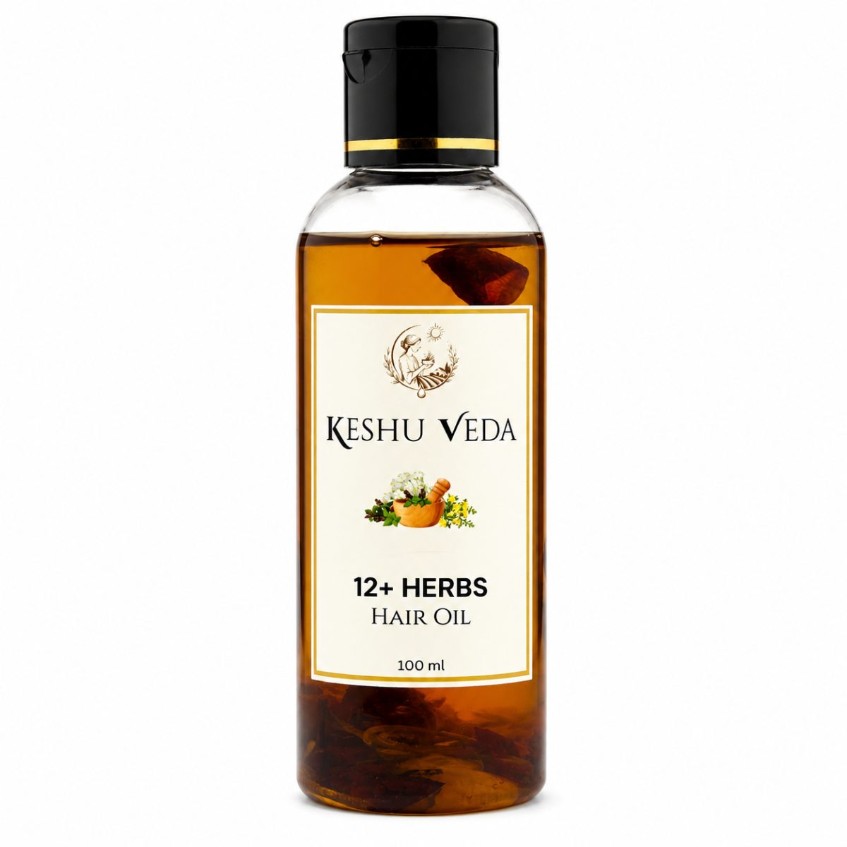 Flora Hair Oil — Ayurvedic hair-oil bottle