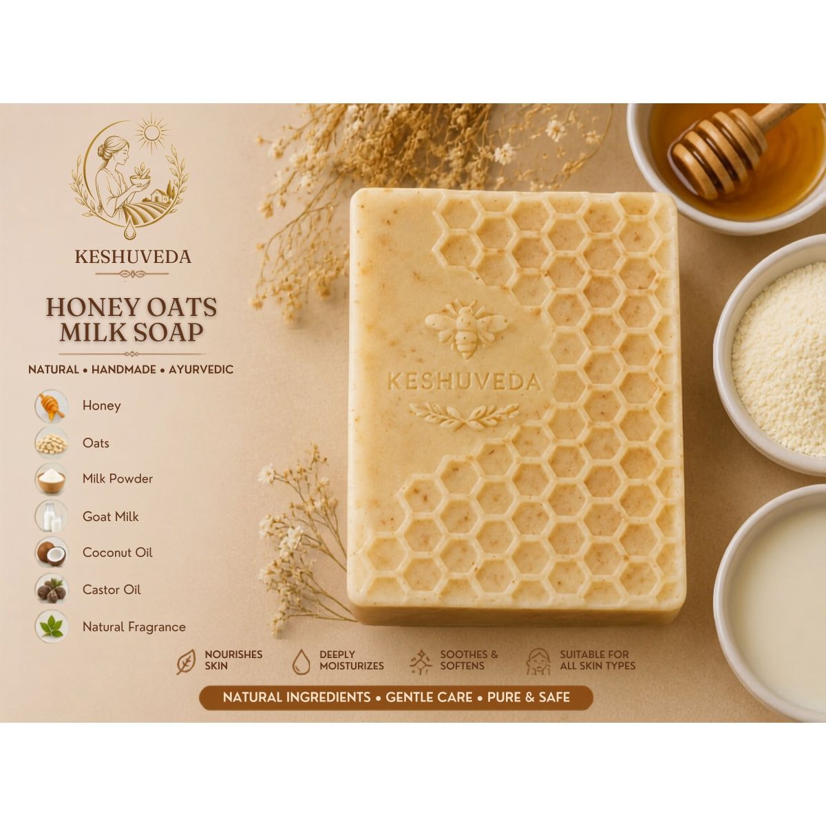 Honey Oats Milk Soap — main product photo
