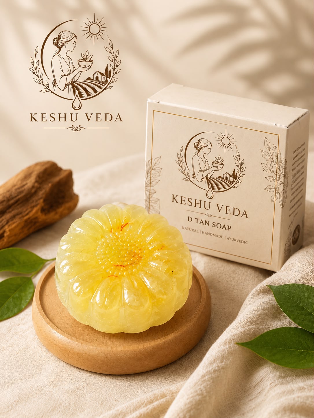 Saffron Milk Soap — Ayurvedic soap bottle