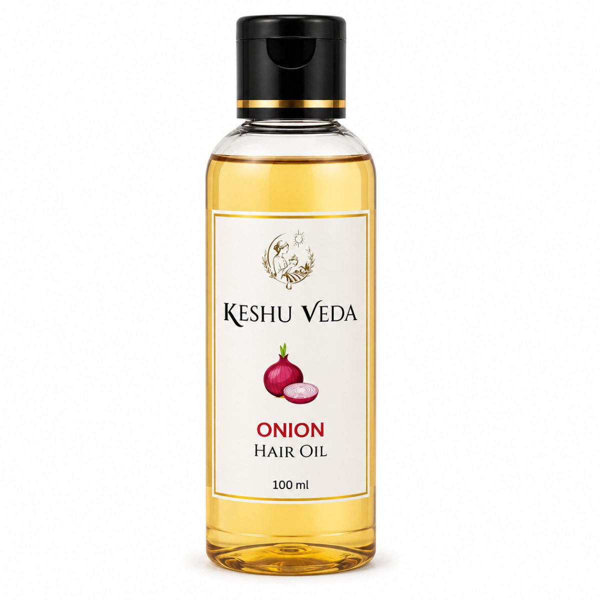 Onion Black Seed Oil — Ayurvedic hair-oil bottle
