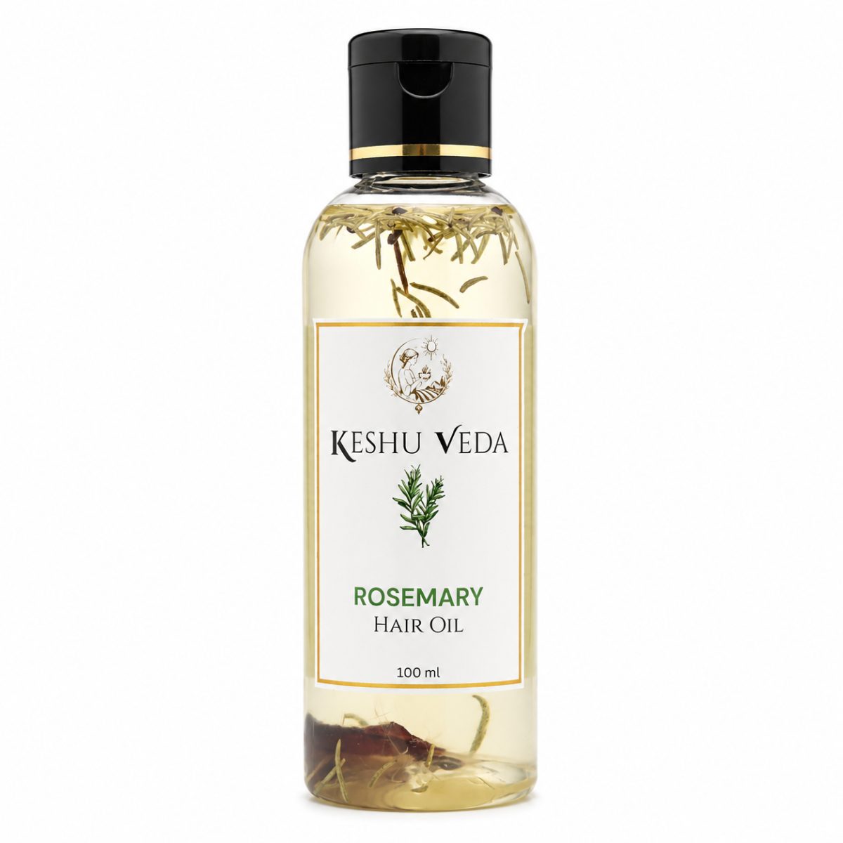 Rosemary Hair Oil — Ayurvedic hair-oil bottle